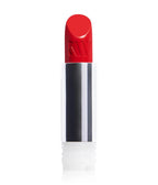 Lip Stick Confidence Refill – roter Lippenstift in silberner Tube, weißer Hintergrund – Make-up