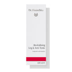 Dr. Hauschka Beintonikum – weißes Kartonpaket 100 ml, roter Streifen, weißer Hintergrund – Körperpflege