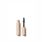 ILIA Fullest Volumizing Mascara – beige Tube, schwarzer Bürstenkopf, weißer Hintergrund – Wimpernverlängerung
