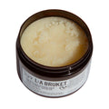 No. 297 Sea Salt Scrub Lemongrass – brauner Glasbehälter, weißes Etikett, weißer Hintergrund – Körperpeeling