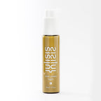 Sisley Silver Cream Night – goldene Flasche 50ml mit weißem Pumpverschluss, weißer Hintergrund – Hautpflege