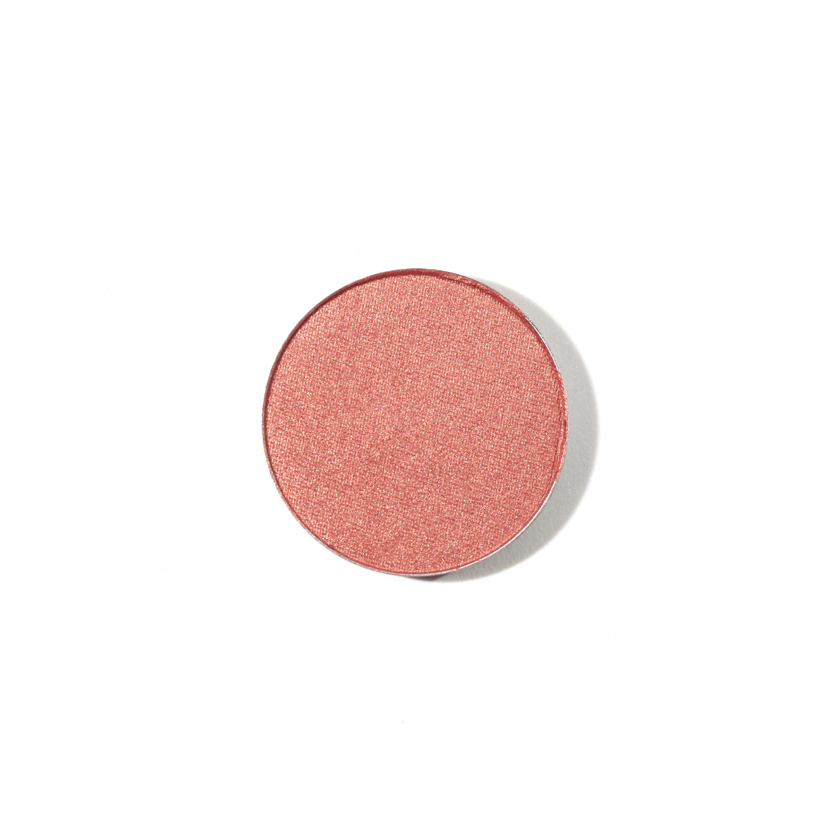 Natural Pressed Eye Shadow Equalizer Refill – rosafarbener Puder, silberner Rand, weißer Hintergrund – Augenmake-up