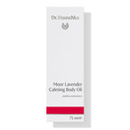 Dr. Hauschka Moor Lavendel Pflegeöl – weißes Karton 75ml, roter Streifen, weißer Hintergrund – Körperpflege