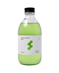 Smoothiebody Bath Vanilla Bergamot – green liquid in glass bottle 300ml, black cap, white background – body care