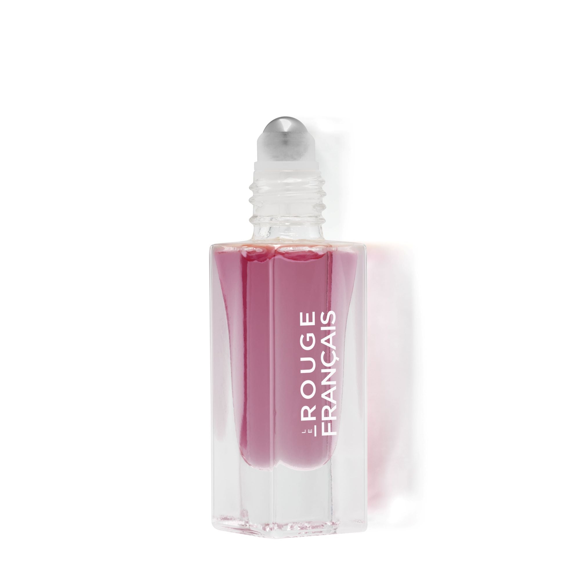 Le Rouge Français Le Nectar 615 Némésis – 5ml Roll-on-Flakon, rosafarbene Flüssigkeit, silberner Kugelapplikator, weißer Hintergrund – Lippenpflege