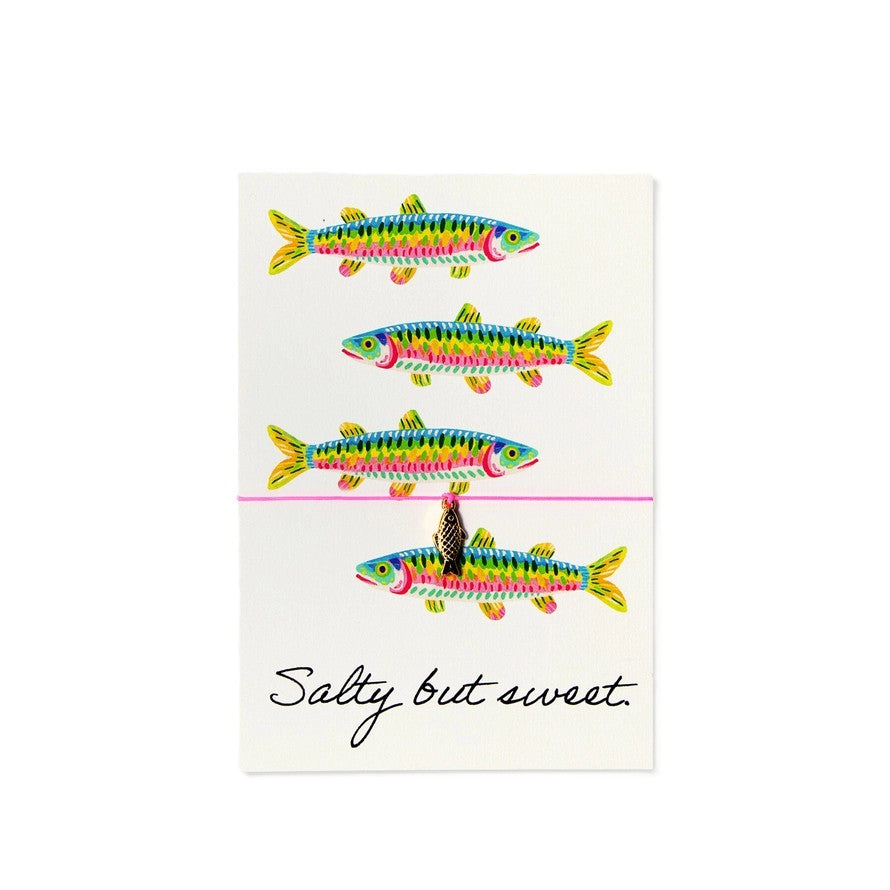 Salty but sweet Grüßkarte mit Armband