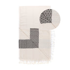 Hamamtuch Damla Schwarz/creme