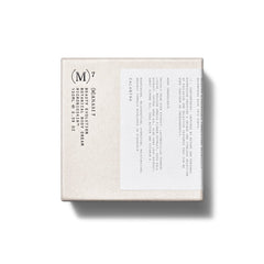 M7 Botanical Body Cream Calantha – cremefarbene Kartonverpackung 100ml, weißer Hintergrund – Körperpflege