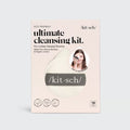 Kit Sch Ultimate Cleansing Kit in einer hellbeigeen Box, enthält 10 Stück für die Hautpflege.