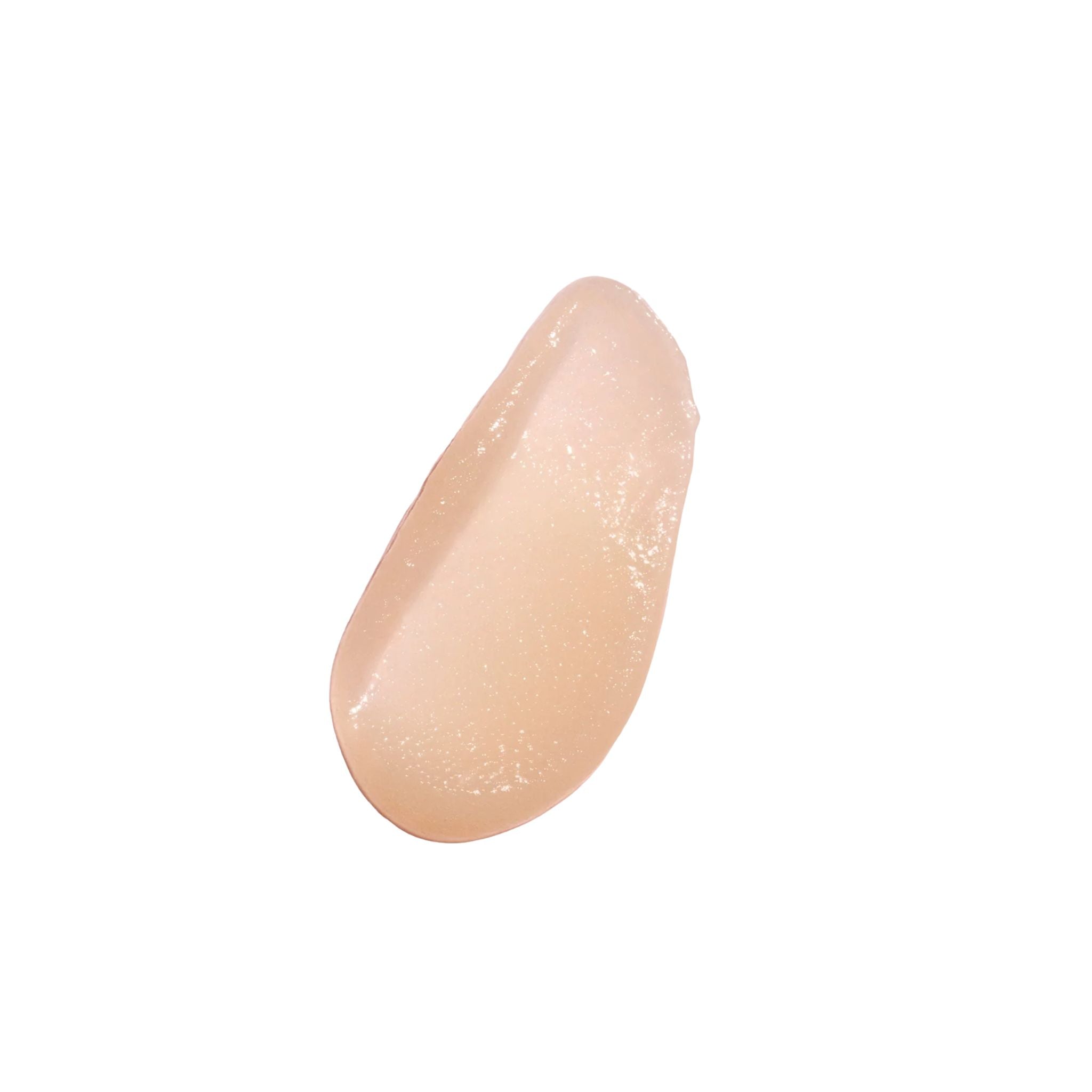 A swatch of the pink Baume Rose Nouvelle texture on a white background for skin care