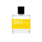 Bon Parfumeur 204 Velvet Fig Eau de Parfum – clear glass bottle, yellow label, black cap, white background – perfume