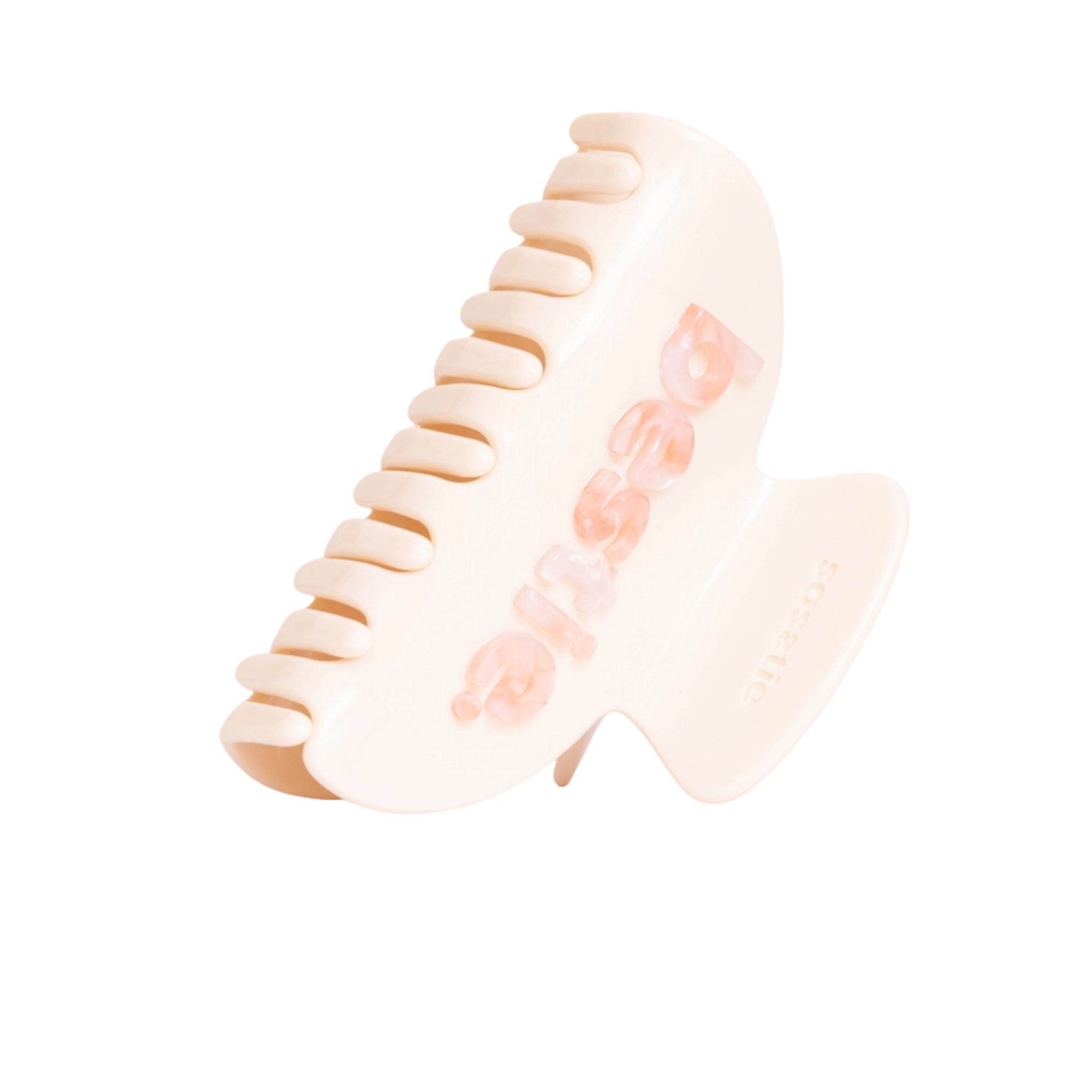 Bestie hellrosa Haarclip vor weißem Hintergrund, Haaraccessoire