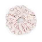 Scrunchie Dotted Heart Light Pink