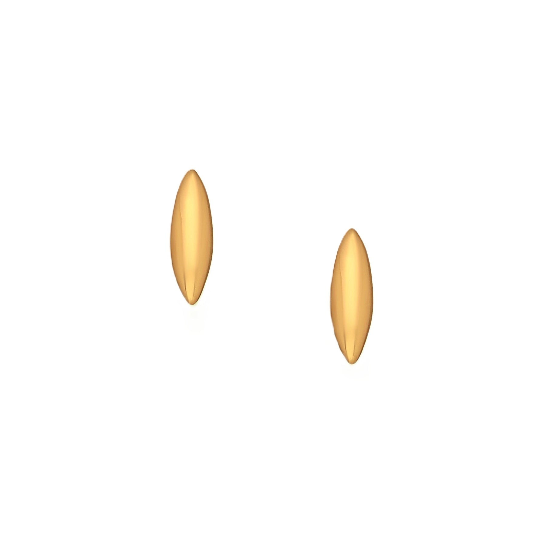 Cambodia Rice Grain Earrings Gold