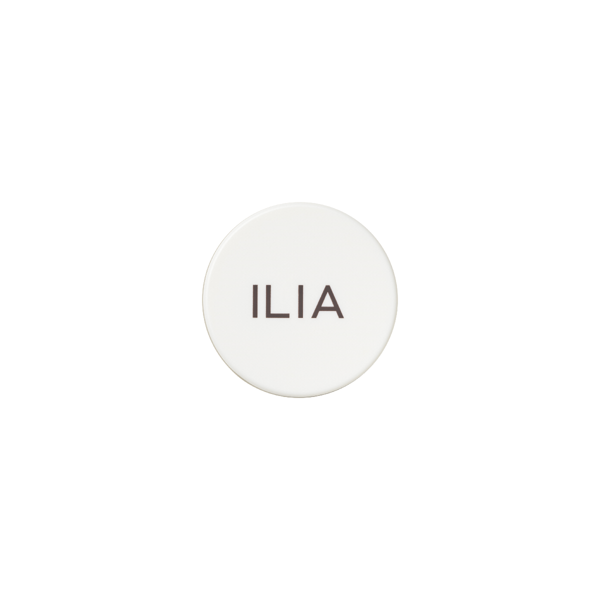 ILIA Lip Wrap Hydrating Mask – weißer runder Deckel, minimalistisches Design auf weißem Hintergrund – Lippenpflege