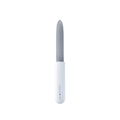 KOBARO nails Stainless Nail File – white handle, gray file, white background – nail care