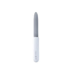 KOBARO nails Stainless Nail File – white handle, gray file, white background – nail care