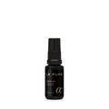 LE PURE Alpha Hair – schwarze Sprühflasche 30ml, schwarzer Verschluss, weißer Hintergrund – Haarpflege