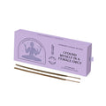 I Found Myself in a Female Orgy Incense – lavender box, white background, Ayurvedic evening rituals – wellness