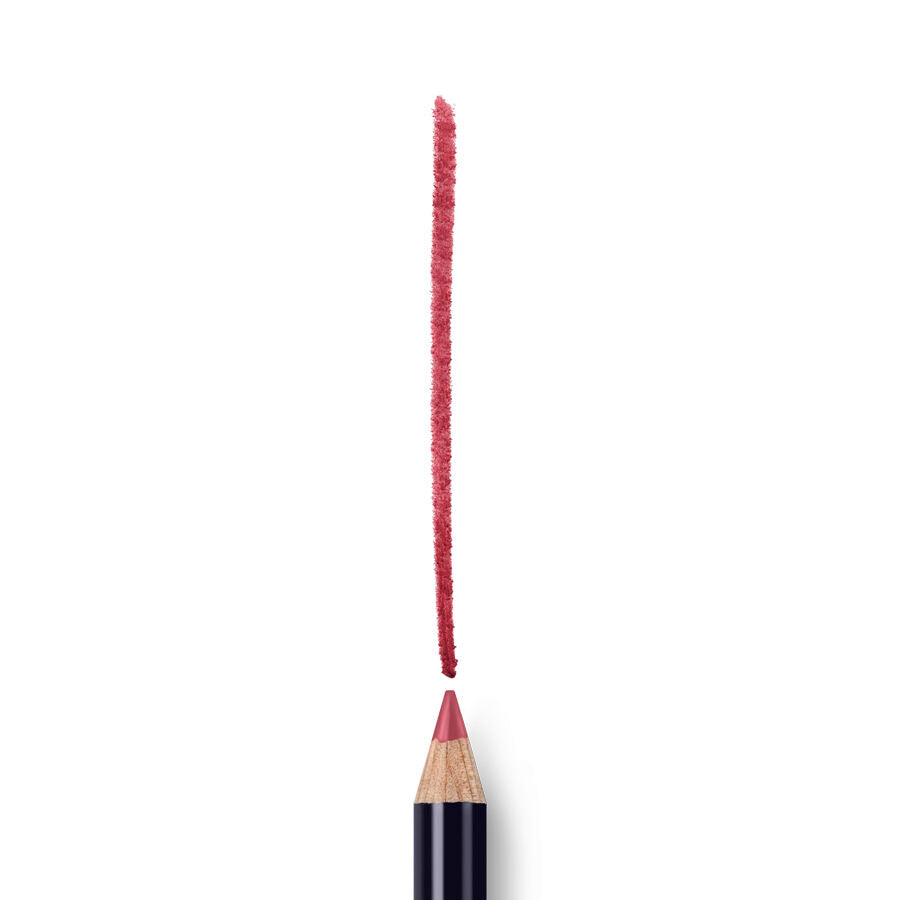 Lip Liner 01 Tulipwood – dunkelblaue Tube, rosafarbener Stift, weißer Hintergrund – Lippenkontur