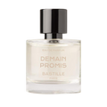 Demain Promis Eau de Parfum – klares Glasflakon 50ml, schwarzer Sprühkopf, weißer Hintergrund – Parfüm