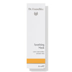 Dr. Hauschka Beruhigende Maske – weiße Tube 30ml, orangefarbener Streifen, weißer Hintergrund – Hautpflege
