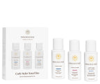 Innersense Curly Styler Travel Trio – drei weiße Flaschen 59ml, weißer Verschluss, weißer Hintergrund – Lockenpflege