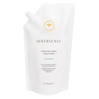 INNERSSENSE Hydrating Cream Conditioner Nachfüllpack – weißes Standbeutel 946ml, weißer Verschluss, weißer Hintergrund – Haarpflege