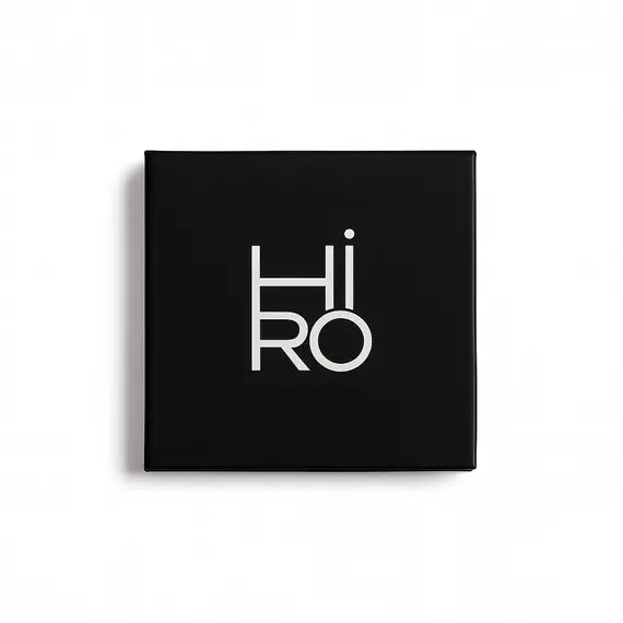 HiRO Refillable Palette 'only the Lonely' – black square, white logo, white background – eye and brow makeup