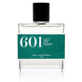 Bon Parfumeur 601 Vetiver Parfümflakon mit schwarzem Verschluss und grünem Etikett auf weißem Hintergrund, Duft