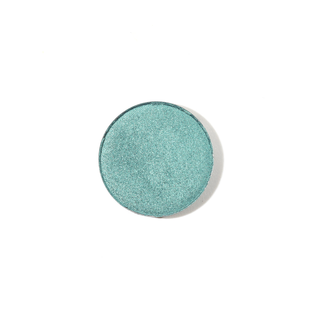Natural Pressed Eye Shadow Loop Refill – türkisfarbenes Lidschattenpulver, weißer Hintergrund – Augenmake-up