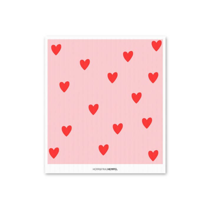 Schwammtuch Hearts