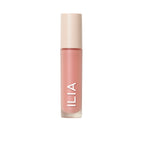 ILIA Overglaze Hydrating Lip Gloss – pink tube with cream cap on white background – lip care