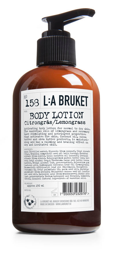 No. 158 Bodylotion Citrongräs/lemongras