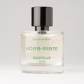 Hors-piste Eau de Parfum – klares Glasfläschchen 15ml, schwarzer Deckel, weißer Hintergrund – Parfüm