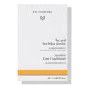 Dr. Hauschka Tag und Nachtkur sensitiv – weiße Kartonverpackung mit orangefarbenem Streifen, 50 × 1 ml – Hautpflege