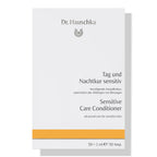 Dr. Hauschka Tag und Nachtkur sensitiv – weiße Kartonverpackung mit orangefarbenem Streifen, 50 × 1 ml – Hautpflege