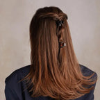 Mini Puffy Claw Clips Set Black & Tortoise