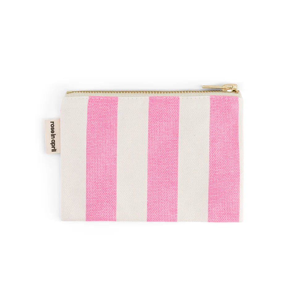 Porte-monnaie Marie Stripes Neon Pink