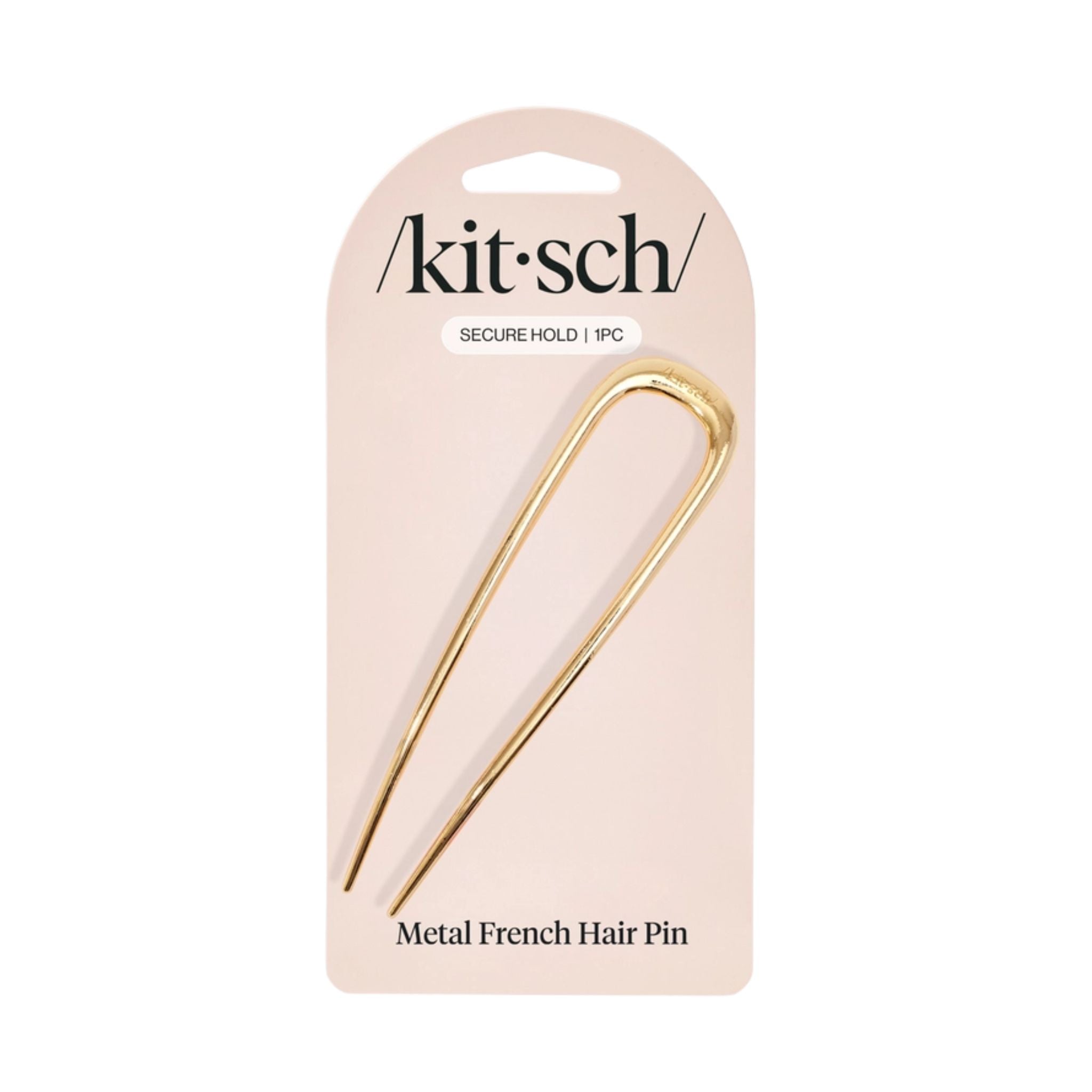 Französische Haarnadel gold in der Verpackung