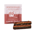 Cosmic Dealer Nut Butter Chocolate in red packaging with Peanut Butter & Black Sesame, healthy snack