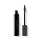Dr. Hauschka Long Lasting Mascara in Perlantrazit: schwarze Tube und Bürste auf weißem Hintergrund, Augen-Make-up.