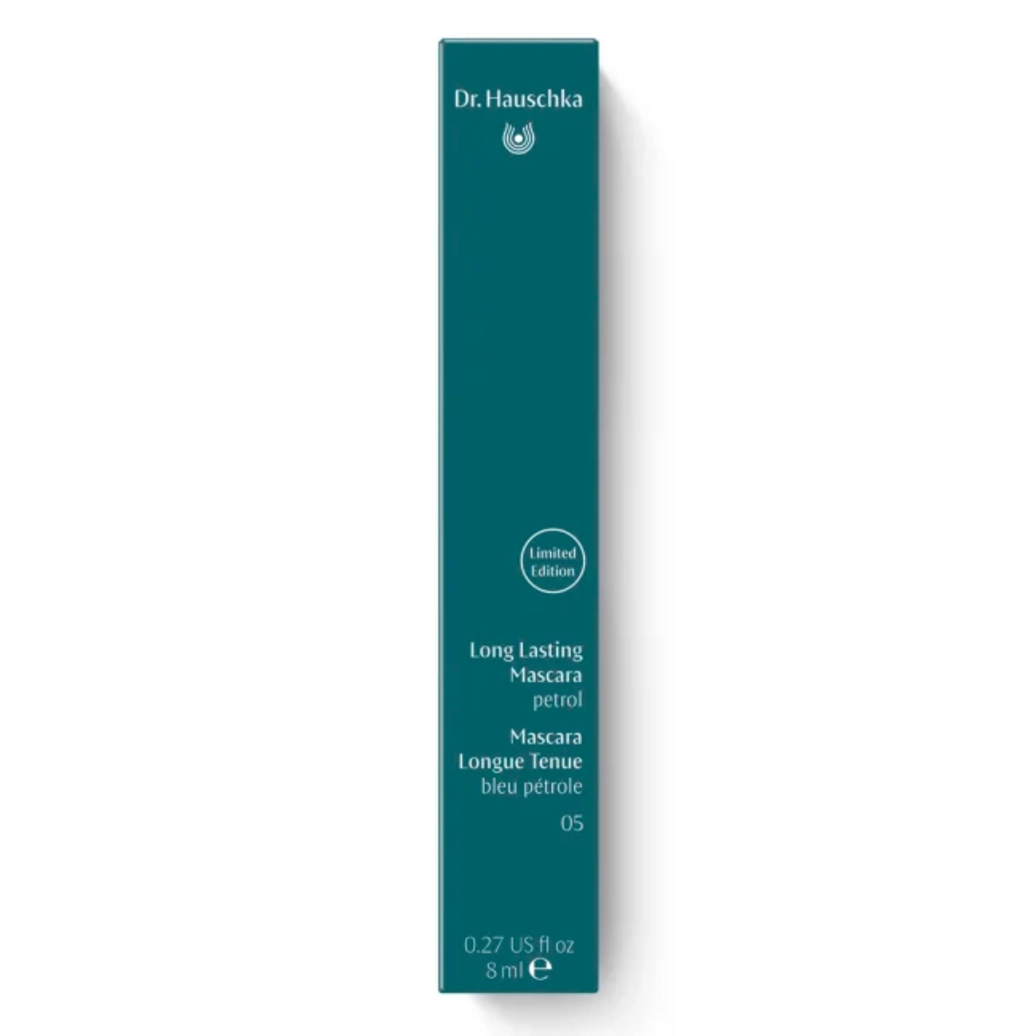Dr. Hauschka Long Lasting Mascara Limited Edition Petrol in dunkelgrüner Verpackung, Wimperntusche.