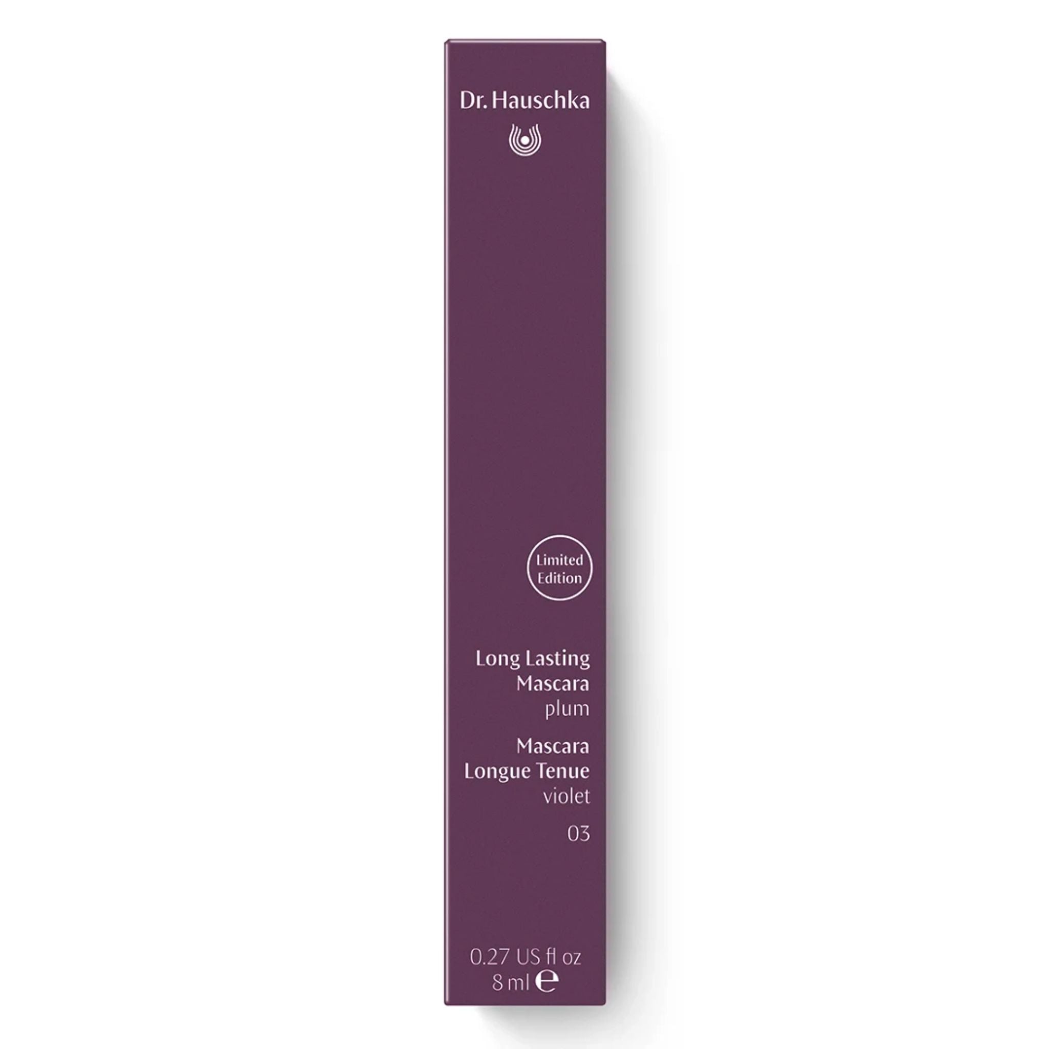Dr. Hauschka Long Lasting Mascara Limited Edition Plum in lila Verpackung, Augen-Make-up.