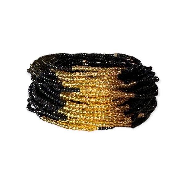 fairitems Masaiarmband, TwinTone Black/Gold 1 Stück